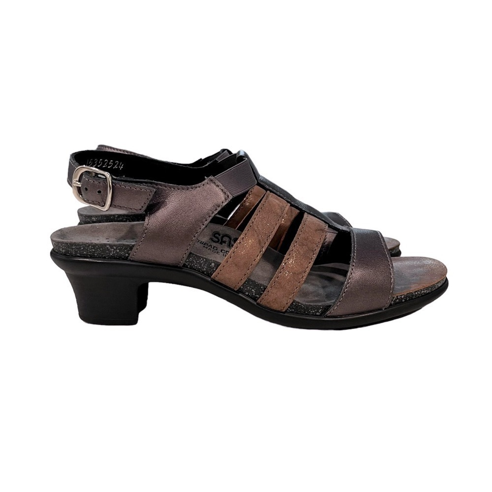 SAS Allegro Comfort Heels Santolina Size Brown Metallic 8 Narrow
